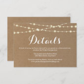 情報カード（封入用） | ラスティック クラフト エンクロージャーカード (正面/裏面)