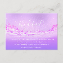 情報カード 挙式詳細 トロピック エンクロージャーカード