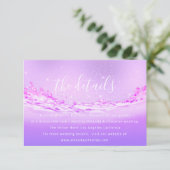 情報カード 挙式詳細 トロピック エンクロージャーカード (スタンド正面)