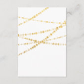 情報カード 結婚の詳細 ゴールド エンクロージャーカード (裏面)