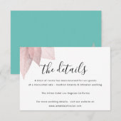 情報カード 結婚詳細 ホワイト エンクロージャーカード (正面/裏面)