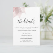 情報カード 結婚詳細 ホワイト エンクロージャーカード (スタンド正面)
