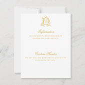 情報カードADモノグラムまたはDAモノグラム 招待状 (正面)