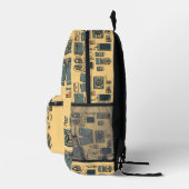 情報グラフィックプリントカットソーバッグ プリントバックパック (右)