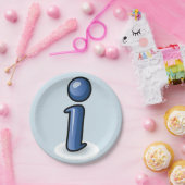 情報シンボル紙プレート ペーパープレート (パーティー)