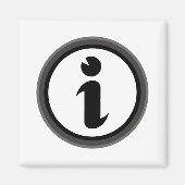 情報シンボル マグネット (正面)