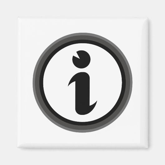 情報シンボル マグネット (正面)