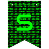 情報セキュリティ – コンピュータコードとデジタルパドロック バンティングフラッグ (第2の旗)