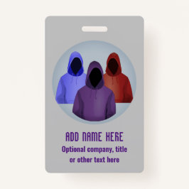 情報セキュリティ – 色付きフード付きスウェットシャツ倫理ハッカー バッジ