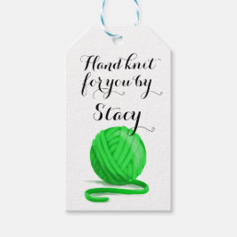 情報パーソナライズされたで手編み気にみ ギフトタグ