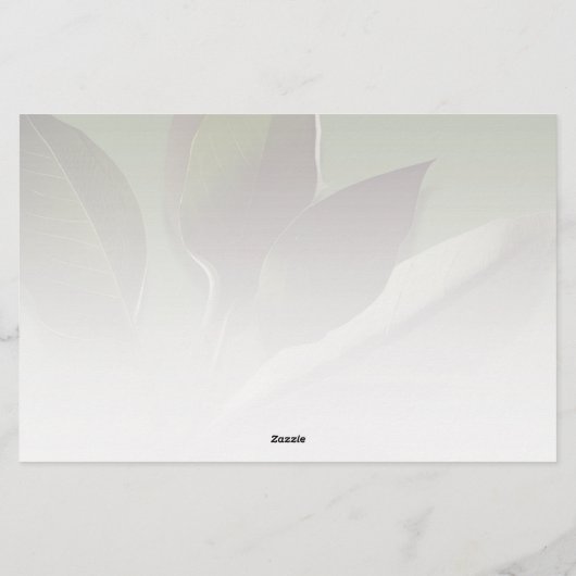 情報パーソナライズされた付き緑文房具連絡 便箋 (裏面)