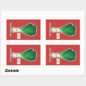 情報リーク 長方形シール (シート)