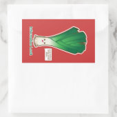 情報リーク 長方形シール (バッグ)