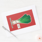 情報リーク 長方形シール (封筒)