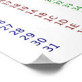 情報交換米国標準コード ポスター (角)