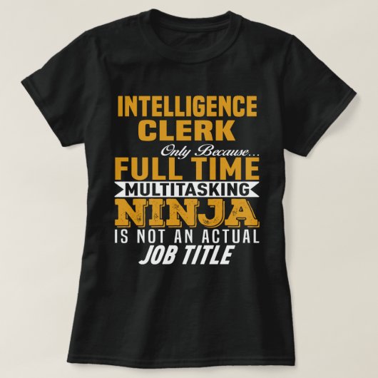 情報係 Tシャツ (デザイン正面)
