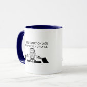 情報化時代の無知は選択である マグカップ (正面左)