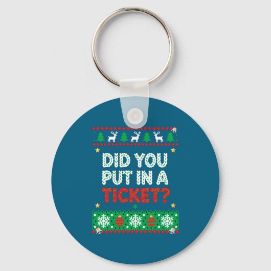 情報技術おもしろクリスマスコンピューターTシャツ キーホルダー (正面)