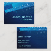 情報技術それ青い名刺 名刺 (正面/裏面)