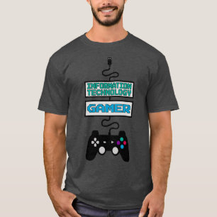 情報技術ゲーマーデザイン引用文 Tシャツ
