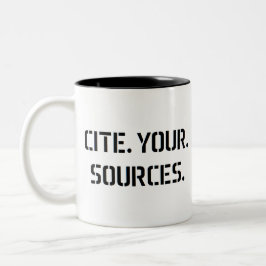 情報源を挙げる ツートーンマグカップ
