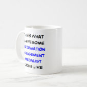 情報管理スペシャリスト素晴らし、 コーヒーマグカップ (正面左)