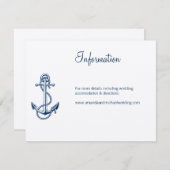 情報航海の結婚カード |いかり青 エンクロージャーカード (正面/裏面)