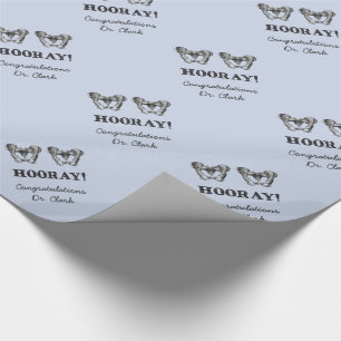 情報通のお尻のHoorayパーソナライズな解剖学メッセージ ラッピングペーパー