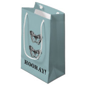 情報通のお尻のHooray解剖学メッセージ スモールペーパーバッグ (正面アングル)