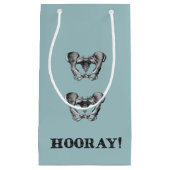 情報通のお尻のHooray解剖学メッセージ スモールペーパーバッグ (正面)