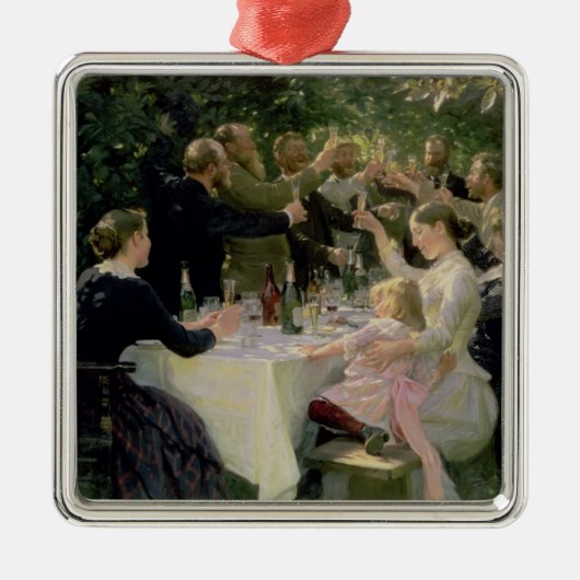 情報通のお尻万歳! Skagen 1888年の芸術家のパーティー メタルオーナメント (正面)