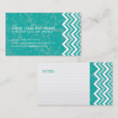 情報通のシェブロンのお母さんカード コーリングカード (正面/裏面)