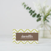 情報通のシェブロンのプロフィールカード-名刺 名刺 (スタンド正面)