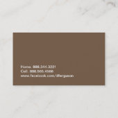 情報通のシェブロンのプロフィールカード-名刺 名刺 (裏面)