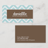 情報通のシェブロンのプロフィールカード-名刺 名刺 (正面/裏面)