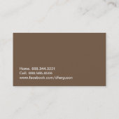 情報通のシェブロンのプロフィールカード-名刺 名刺 (裏面)