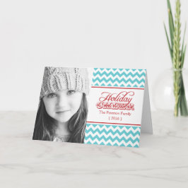 情報通のシェブロンの休日の応援によって折られるクリスマス シーズンカード