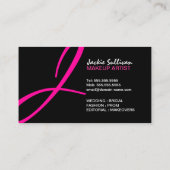 情報通のメーキャップアーティスト 名刺 (裏面)