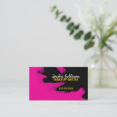 情報通のメーキャップアーティスト 名刺 (スタンド正面)