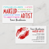 情報通のメーキャップアーティスト 名刺 (正面/裏面)