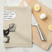 情報通の取り替えの外科-おもしろいの引用文 キッチンタオル (四つ折り)