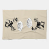 情報通の取り替えの外科-おもしろいの引用文 キッチンタオル (横)