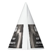 情報通の取り替えのHurray-の情報通の情報通のおめでとう パーティーハット (裏面)