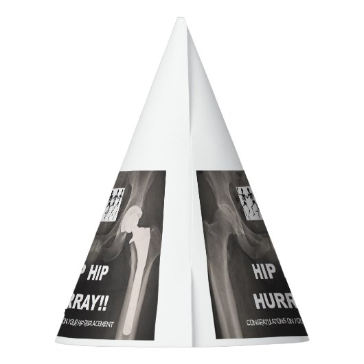 情報通の取り替えのHurray-の情報通の情報通のおめでとう パーティーハット (裏面)