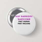 情報通の外科生存者の部品の女性の部品機械 缶バッジ (正面&裏面)