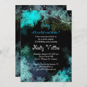 情報通の森林冬の驚きの誕生会 招待状 (正面/裏面)