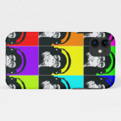 情報通の猿のポップアートの電話箱 Case-Mate iPhoneケース (裏面(横))