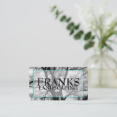 情報通の造園の樹木限界線名刺 名刺 (スタンド正面)