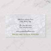 情報通の造園の樹木限界線名刺 名刺 (裏面)