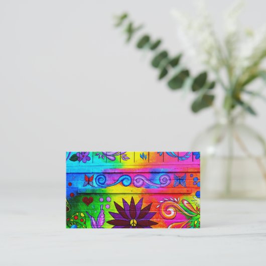 情報通の野生の素晴しい70年代色 名刺 (スタンド正面)